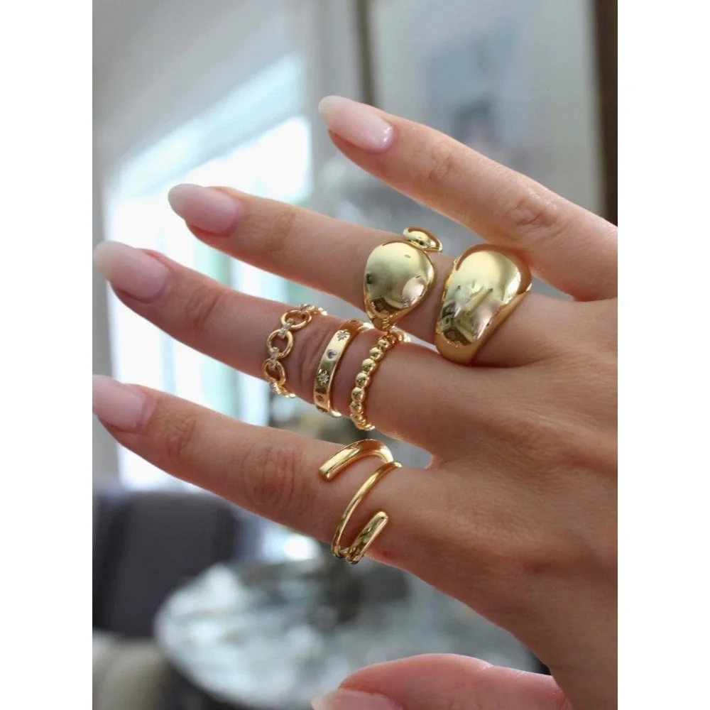 NEW Coil Ring Adjustable Wrap Gold Plated Sterling Silver Minimalist‎ Jewelry